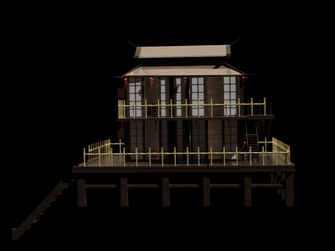 Casa Chinesa 3 Modelo 3D