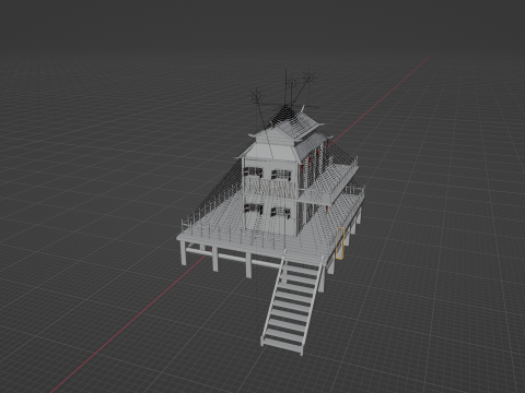 Chinese House 3 3D Model