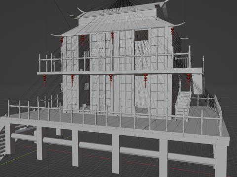 Chinese House 3 3D Model