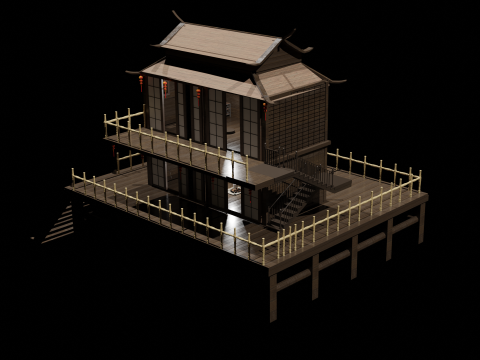 Chinese House 3 3D Model