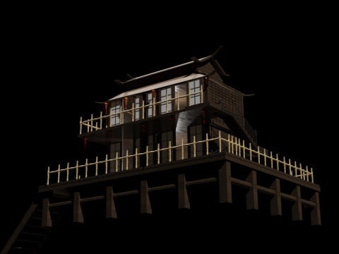 Chinese House 3 3D Model