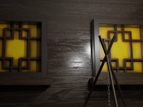 Chinese house 4 3D Model