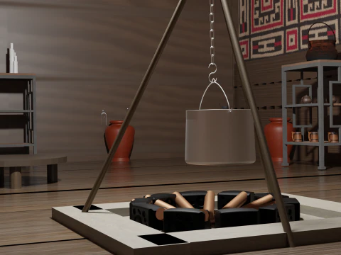 Chinese house 4 3D Model