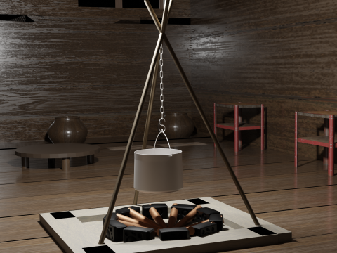 Chinese house 4 3D Модель