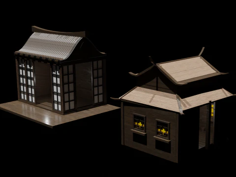 Chinese house 4 3D Model