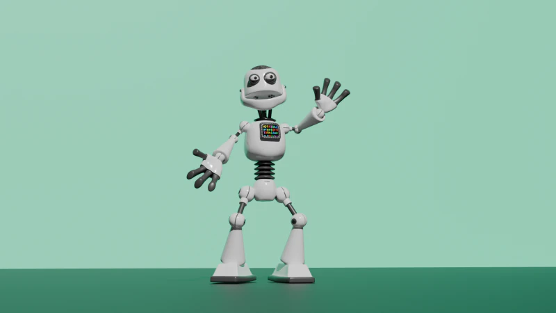 Funbot 3D Model .c4d .max .obj .3ds .fbx .stl .blend 