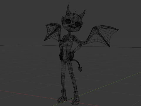 Дьявольский парень 3D Модель