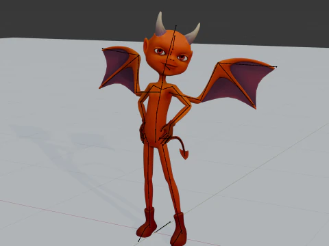 Дьявольский парень 3D Модель