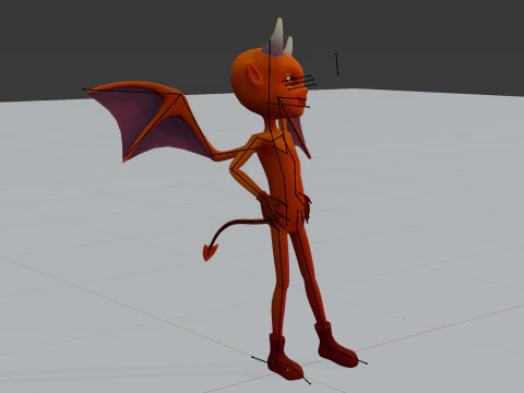 Дьявольский парень 3D Модель