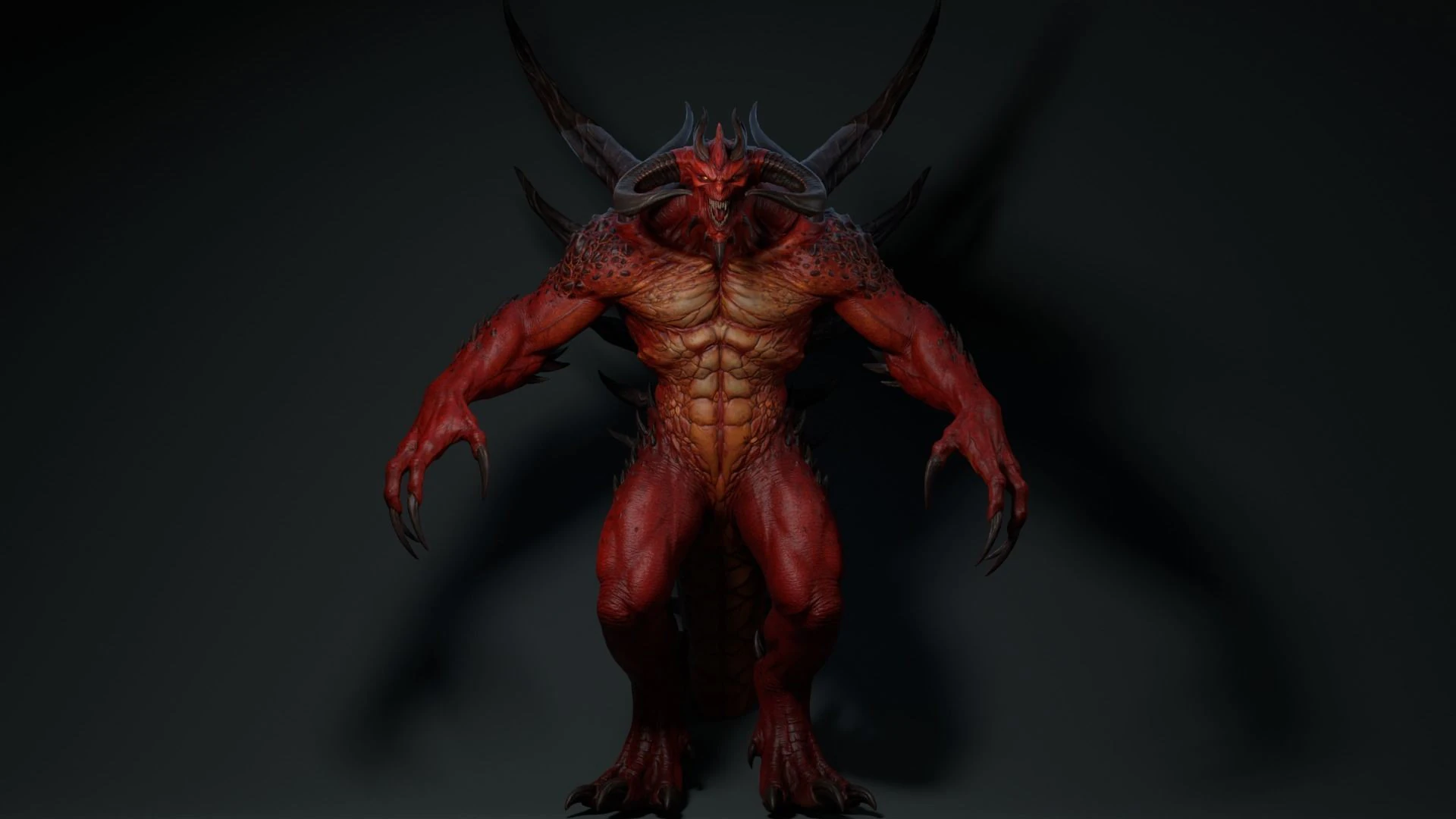 Red Horn 3D Model .c4d .max .obj .3ds .fbx .stl .blend 