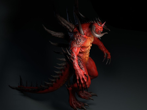 Red Horn Modello 3D