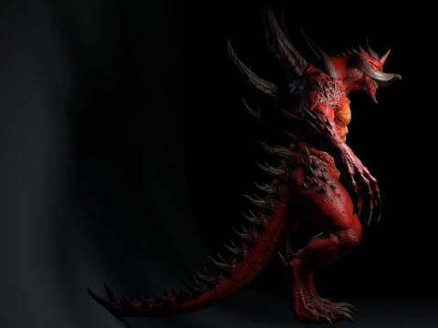 Red Horn 3D Model