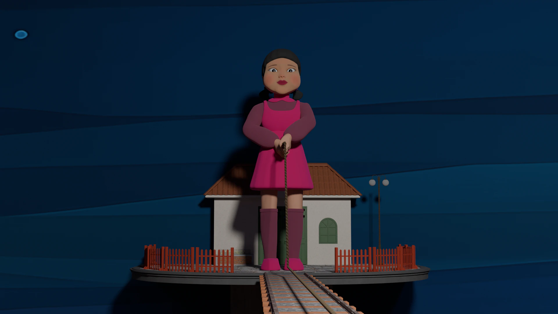 Squid game jump rope 3D Model .c4d .max .obj .3ds .fbx .stl .blend 