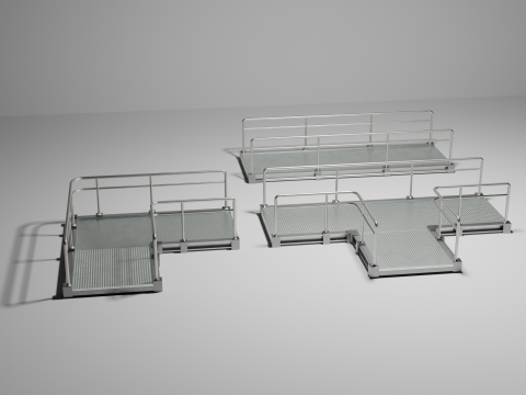 प्लेटफार्म सेट 3D मॉडल