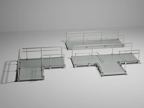Набор платформ 3D Модель