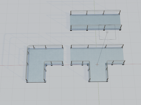 प्लेटफार्म सेट 3D मॉडल