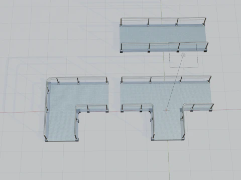 Platform Set 3D Model
