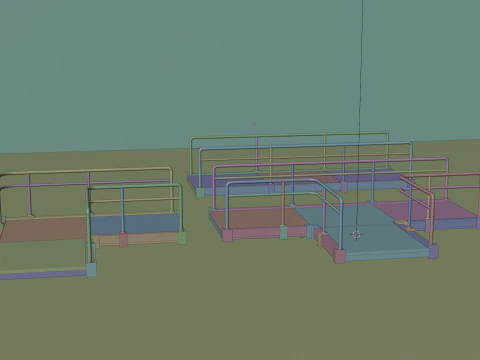 Platform Set 3D Model