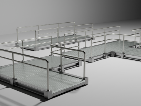 प्लेटफार्म सेट 3D मॉडल