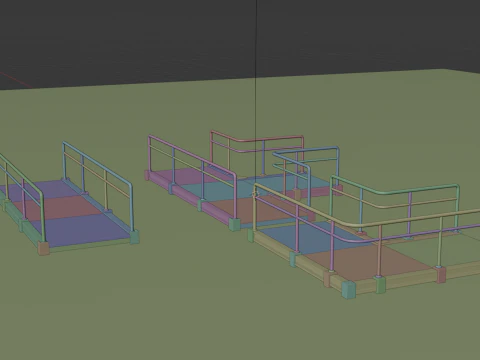 Platform Set 3D Model