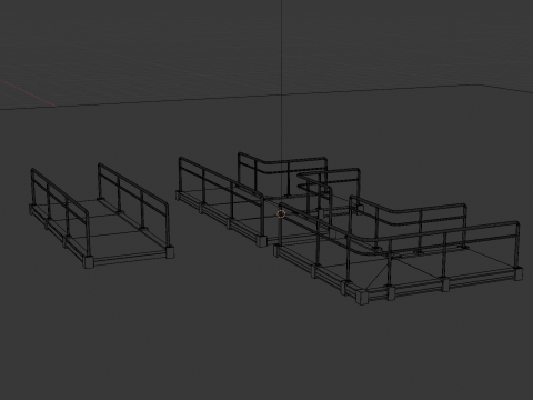 प्लेटफार्म सेट 3D मॉडल
