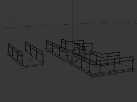 Platform Set 3D Model