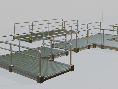 प्लेटफार्म सेट 3D मॉडल