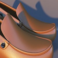 leather college shoes 3D 모델 .c4d .max .obj .3ds .fbx .stl .blend 