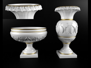 pots and cups 3D-Modell