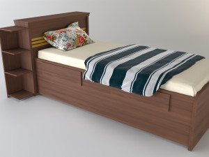 double bed Modelo 3D