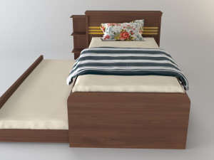 double bed Modèle 3D