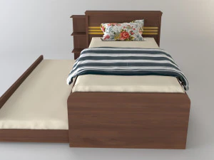 letto matrimoniale Modello 3D