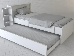 letto matrimoniale Modello 3D