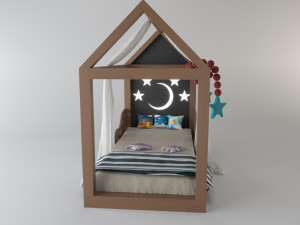 montessori bed 3Dモデル