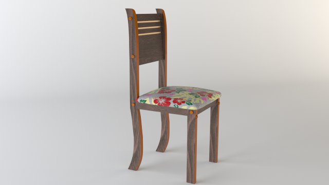 wood chair 3D मॉडल .c4d .max .obj .3ds .fbx .stl .blend 