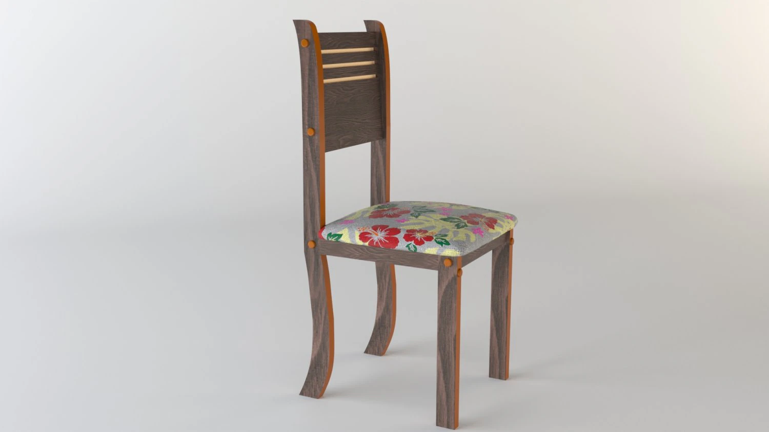 wood chair 3D Model .c4d .max .obj .3ds .fbx .stl .blend 