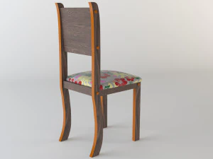 wood chair 3D Model