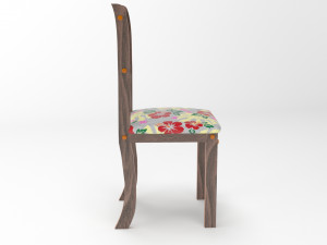 wood chair 3D मॉडल