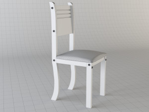 wood chair 3D मॉडल