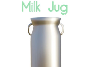 Metallic milk jug 3D Model
