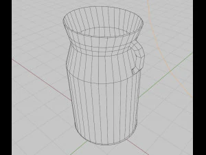 Metallic milk jug 3D Model