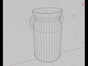 Metallic milk jug 3D Model