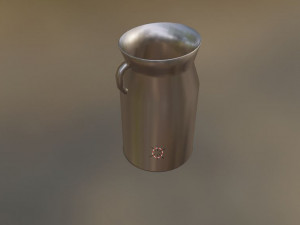 Metallic milk jug Model 3D