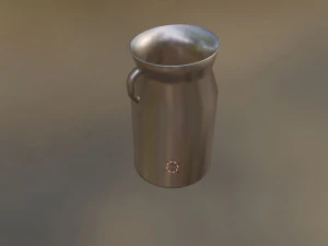 Metallic milk jug 3D Model