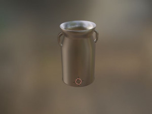 Metallic milk jug Model 3D