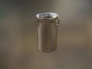 Metallic milk jug 3D Model