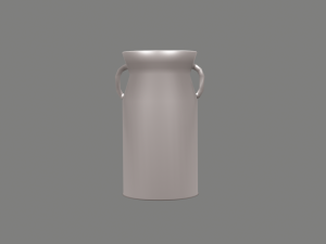 Metallic milk jug Model 3D
