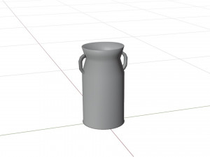 Metallic milk jug Model 3D
