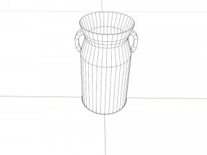 Metallic milk jug Model 3D