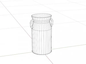 Metallic milk jug 3D Model